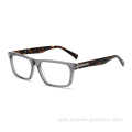 New Fashion Rectangle Full Rim Acetate Built-in Flex Hinge Glasses Frames